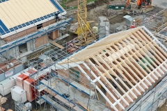 Luftaufnahme Dachstock Neubau Balsthal EFH