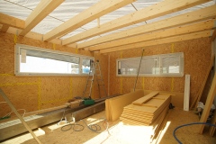 Innenraum neubau aus Holz